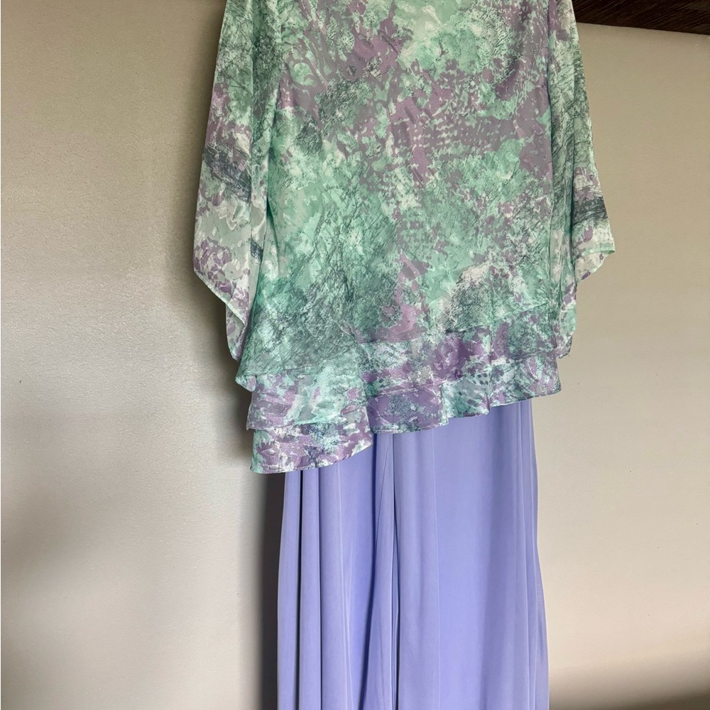 Elegant Lavender and Mint Skirt